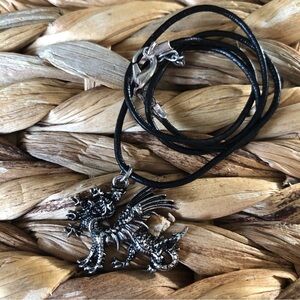Hydra Snake metal cord necklace